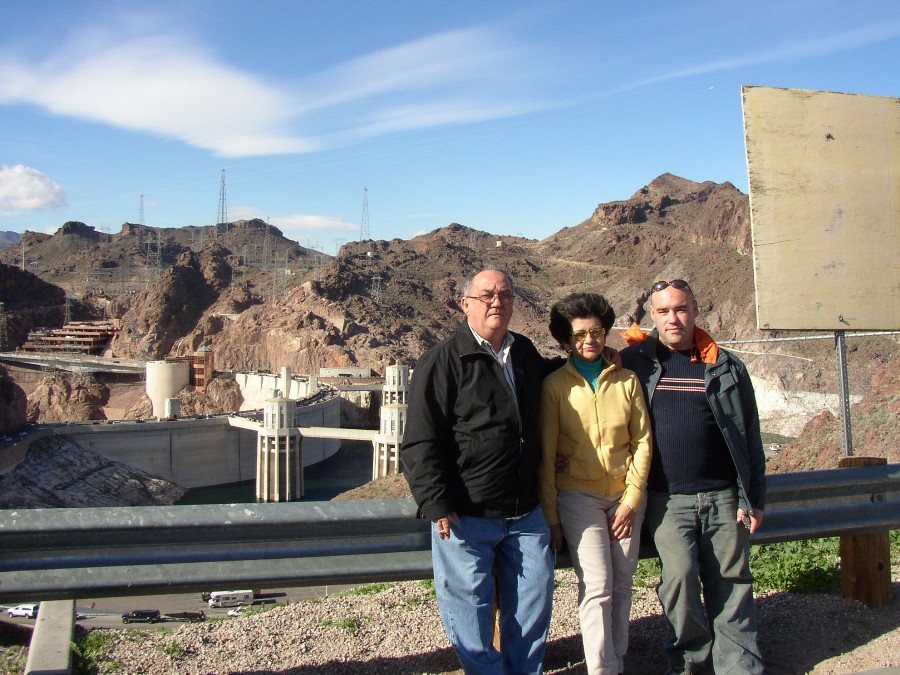 Parents and me at Hoover Dam