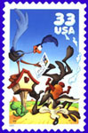 Cartoons on a Stamp