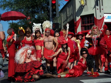 Red Dress Party Pics